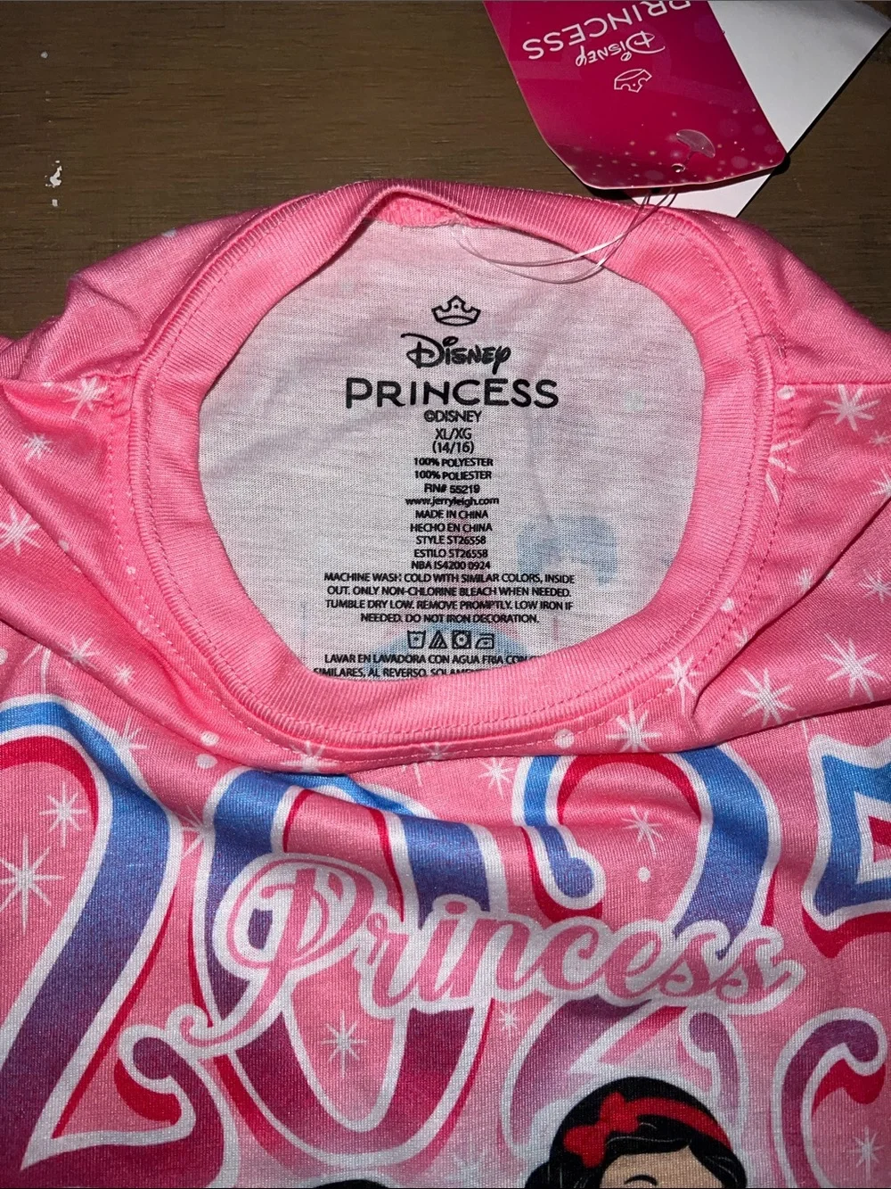 Disney pajama top